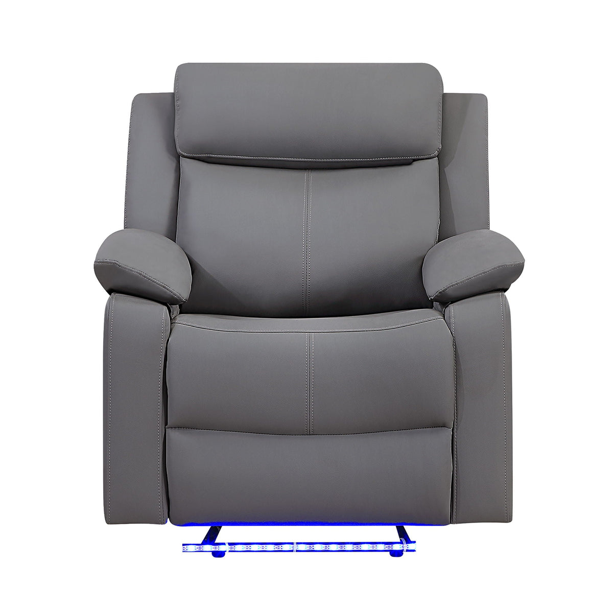 Blanche Glider Recliner With Led And Pillow Arms