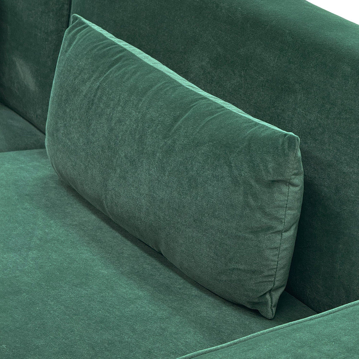 Emerald Green Velvet Sofa Set in the Living Room