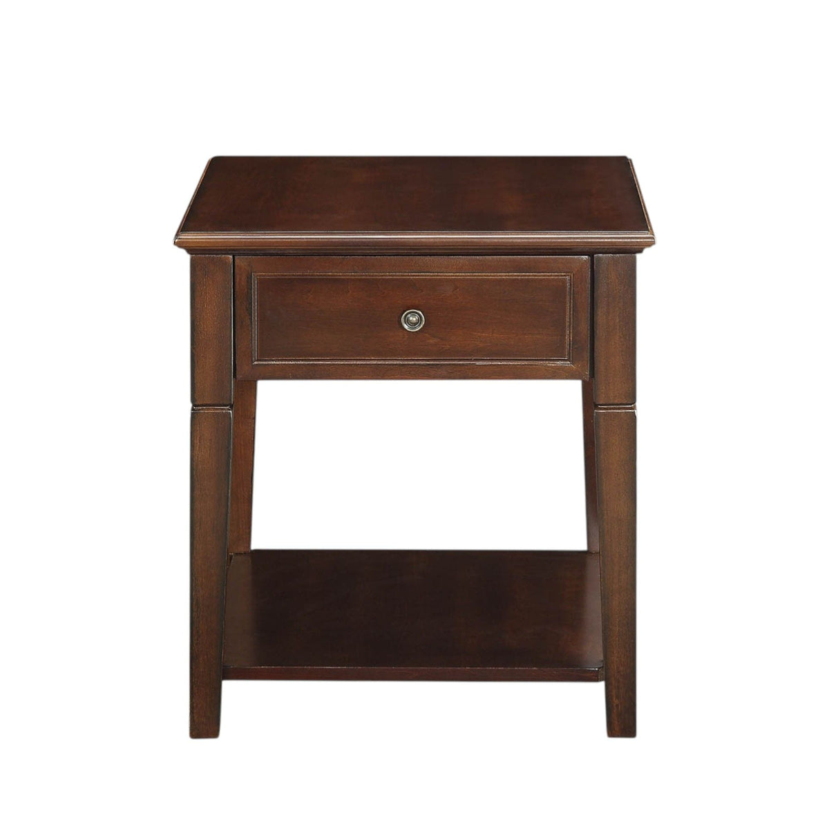 Dark brown end table with lift-top storage, drawer and lower shelf by HouseOfZazla Malachi on Tampa Home & Garden Store