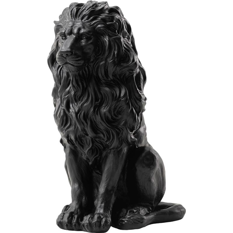 Indoor and Outdoor Resin Lion Guardian Statue