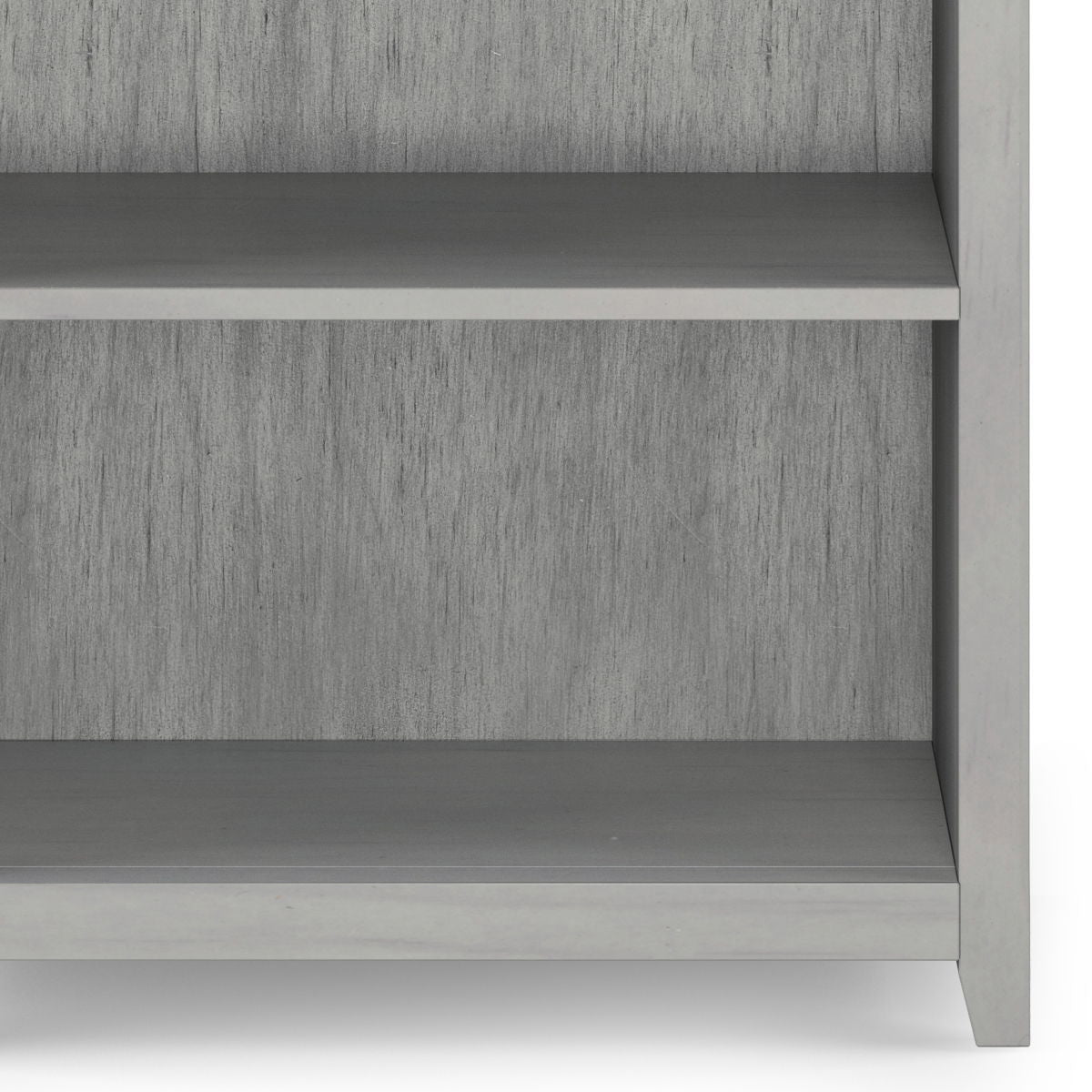 Amherst Wooden Bookcase with Adjustable Shelves in gray wood finish on Tampa Home & Garden Store