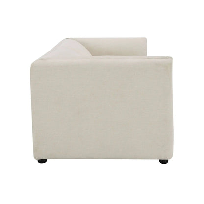 Jaeda Boucle Sofa beige stationary sofa in textured boucle fabric by Unique Piece Furniture on Tampa Home & Garden Store