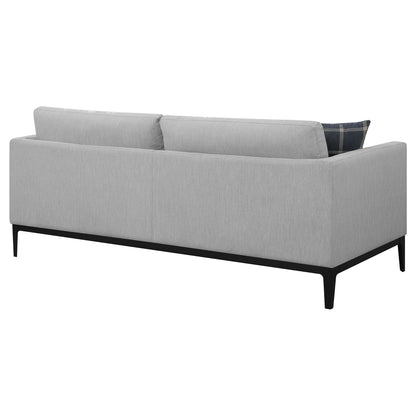 Montauk Upholstered Sofa And Light Gray Cushions