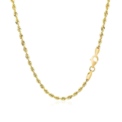 2.5mm 10k yellow gold solid diamond-cut rope chain necklace Bids.com on Tampa Home & Garden Store