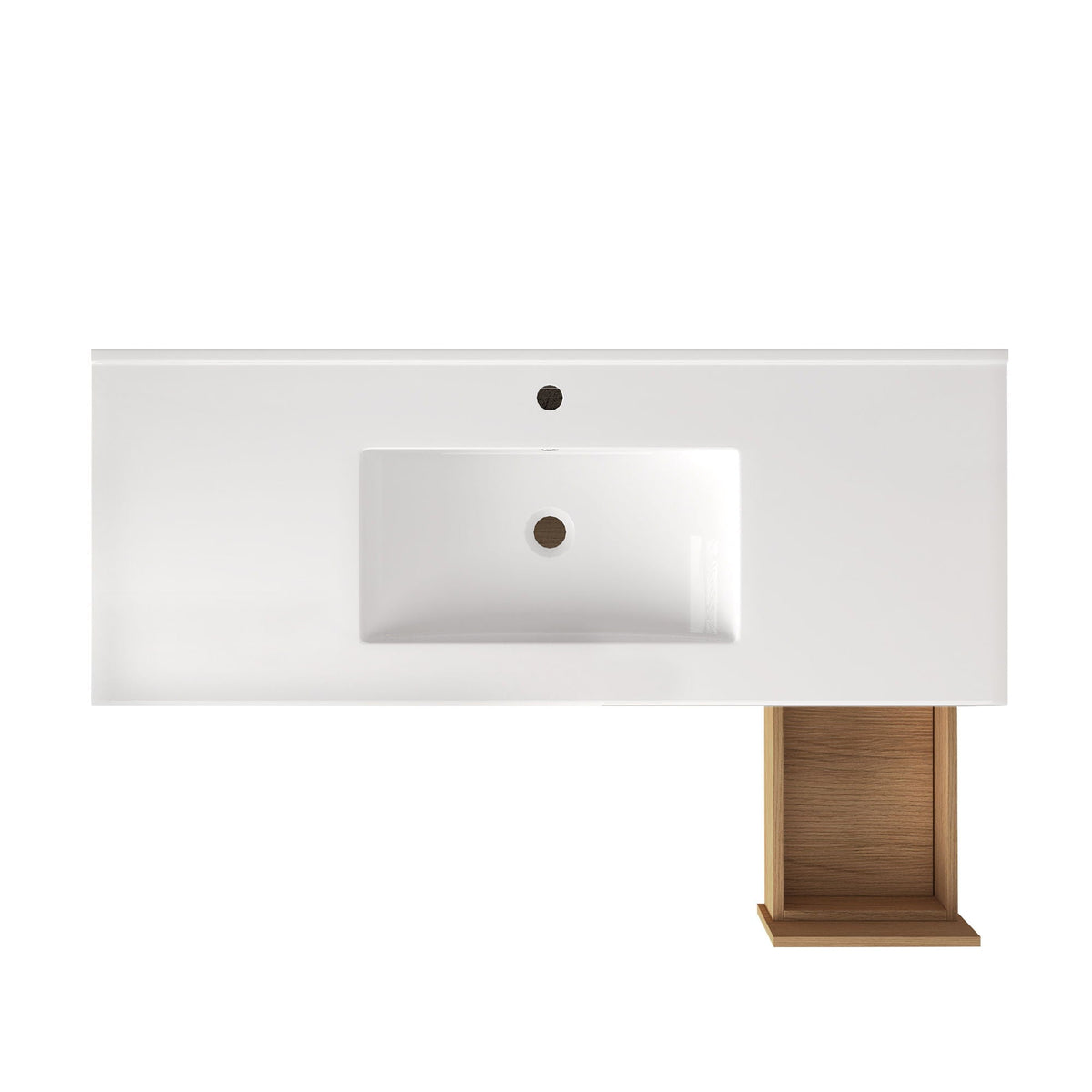 Bathroom Vanity With Soft Close Drawer Cabinet white finish with wood base HouseOfZazla vanity on Tampa Home & Garden Store