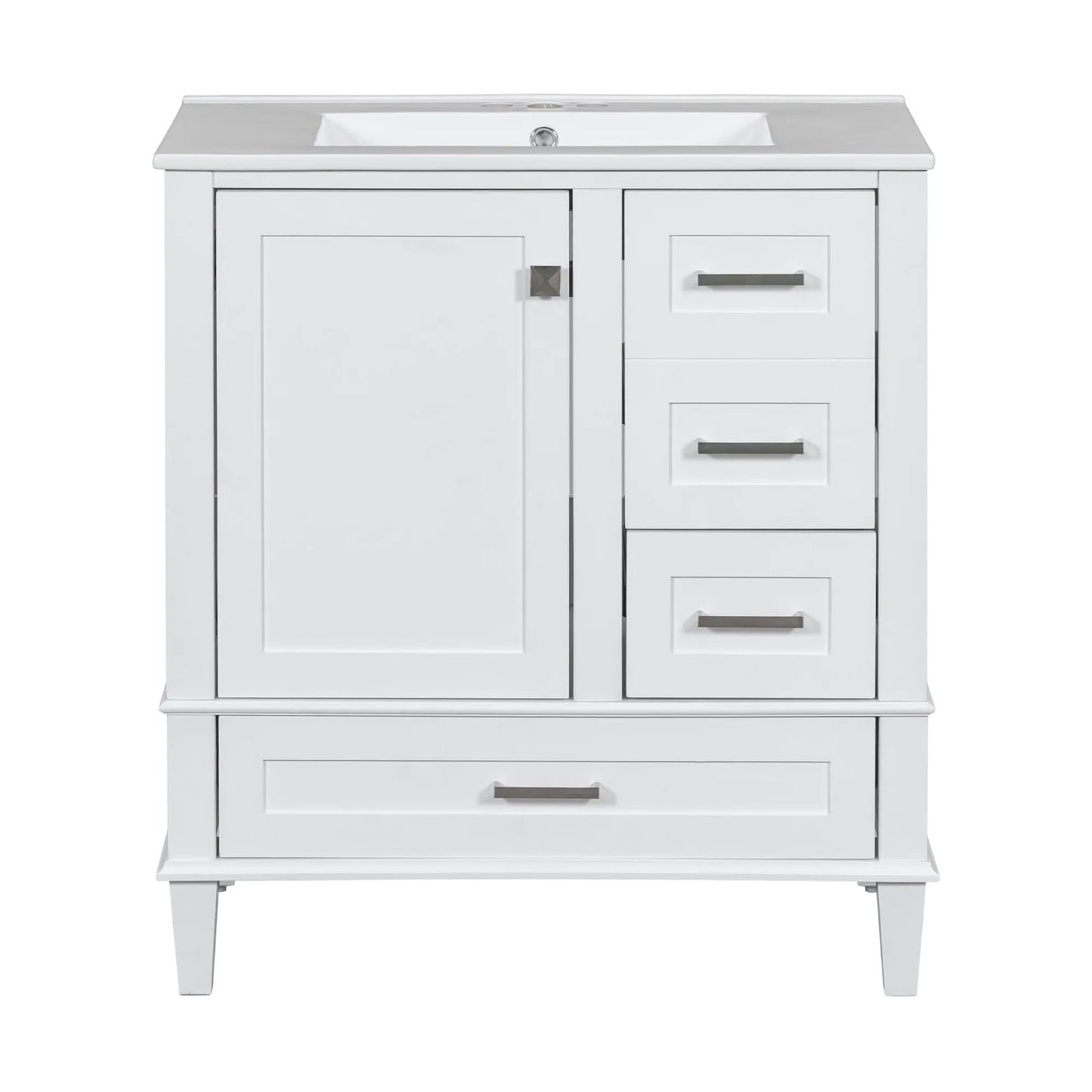 Bathroom Vanity With Sink Solid Wood Cabinet