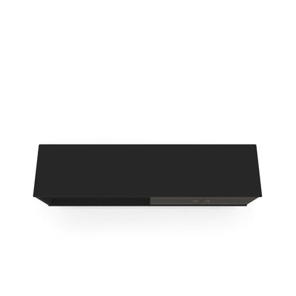 63in TV Stand HouseOfZazla, black finish with hidden storage on Tampa Home & Garden Store