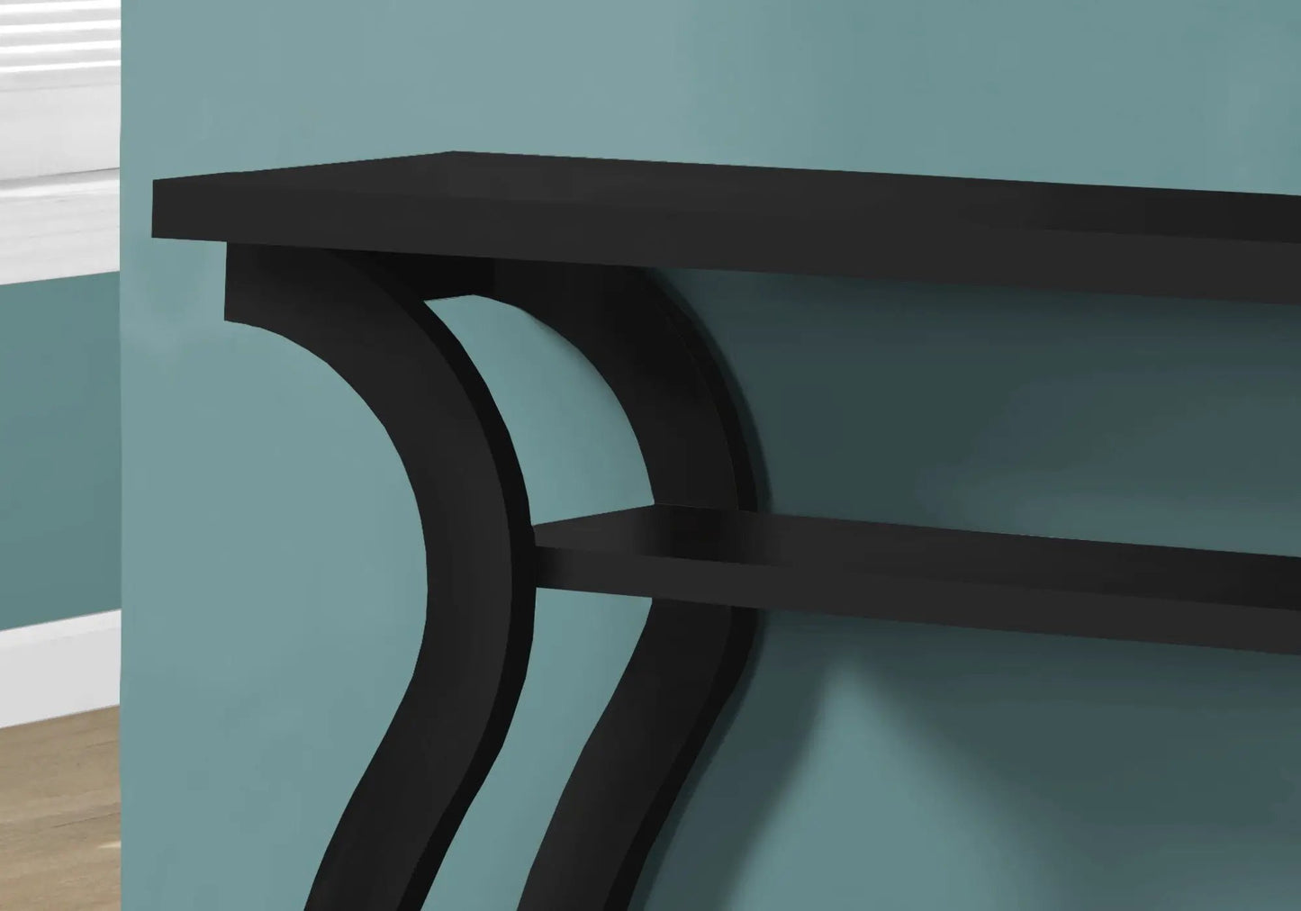 Accent Console Table for Entryway with curved black metal legs by Unique Piece Furniture on Tampa Home & Garden Store