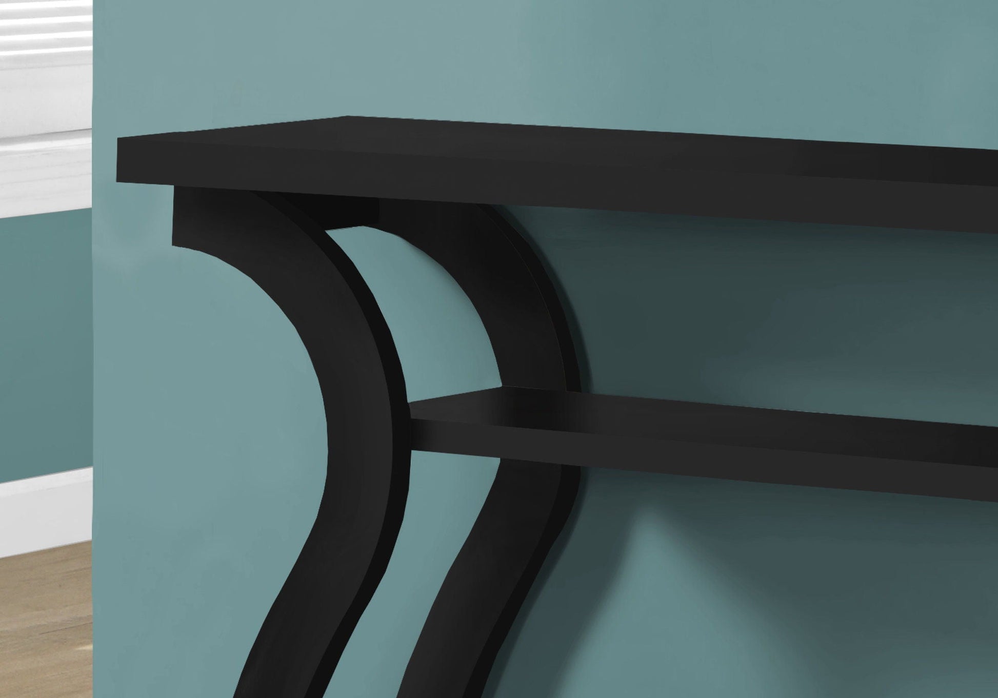 Accent Console Table for Entryway with curved black metal legs by Unique Piece Furniture on Tampa Home & Garden Store