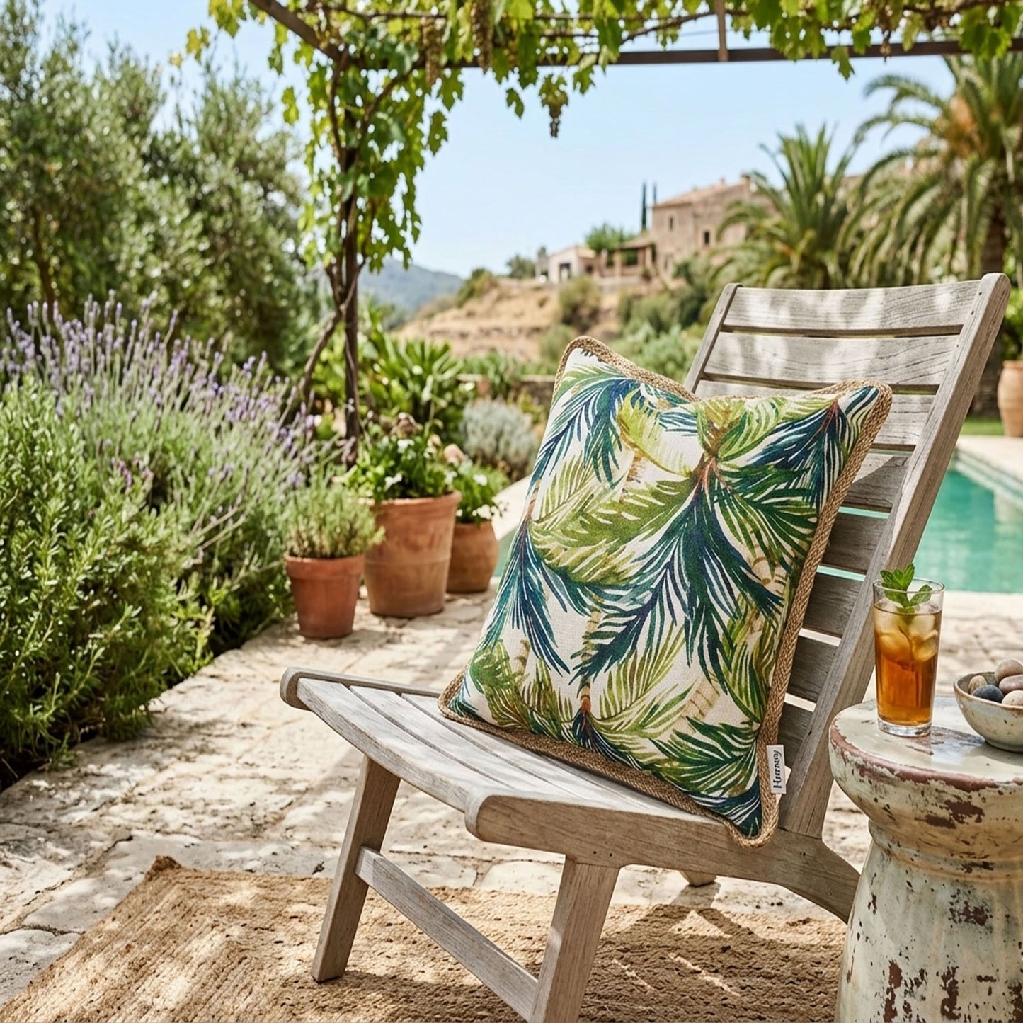 Outdoor Plum Pillows for the Bench and Garden
