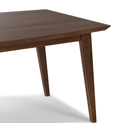 Rectangular dining table in dark brown wood with visible grain by HouseOfZazla, dining tables on Tampa Home & Garden Store