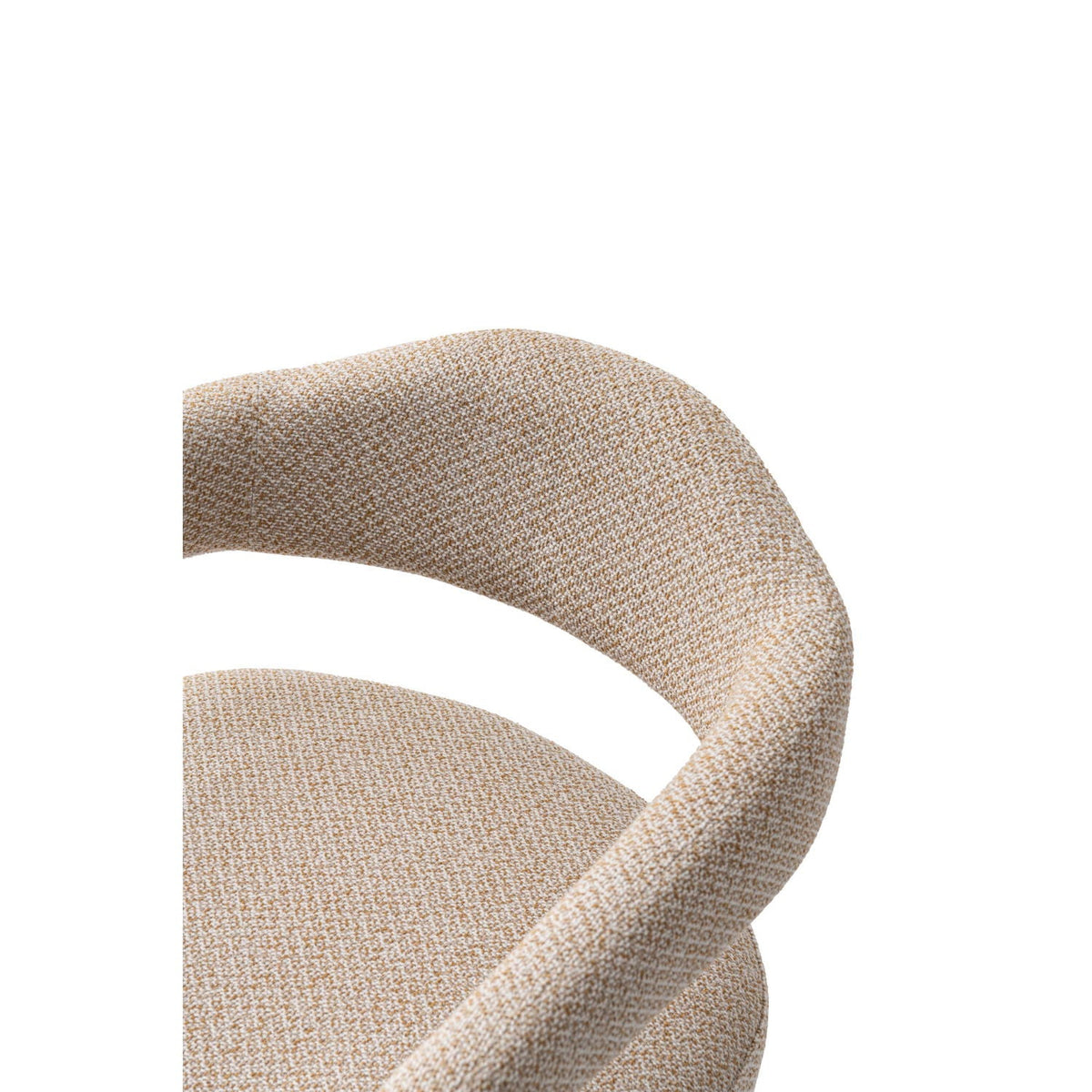 Aspen Solid Wood Mid Century Tweed Armchair