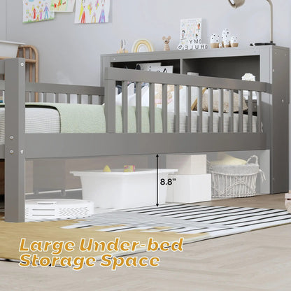 Bed With Headboard Storage and Under Bed Drawers