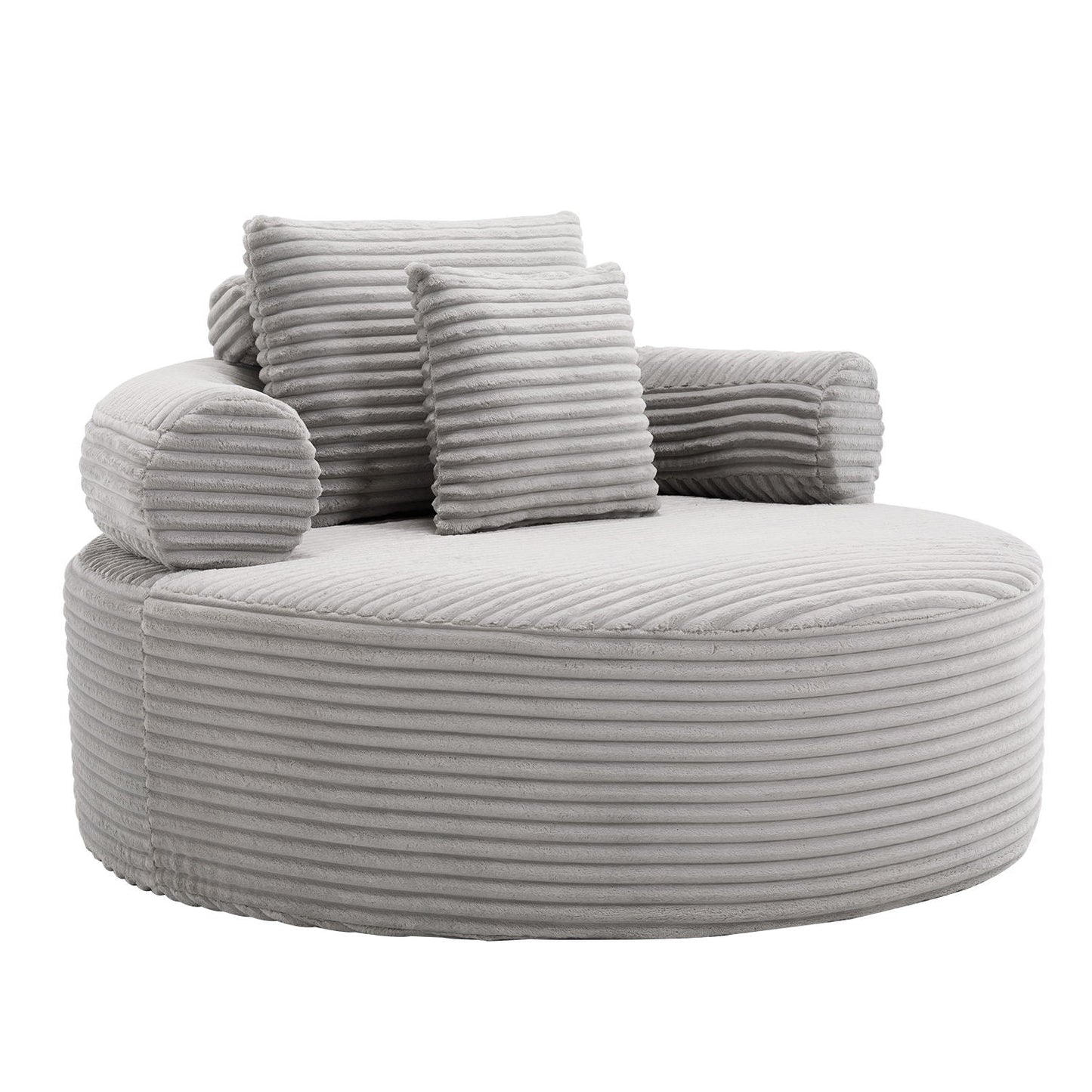 Round Sofa Bed and Pillows for the Living Room
