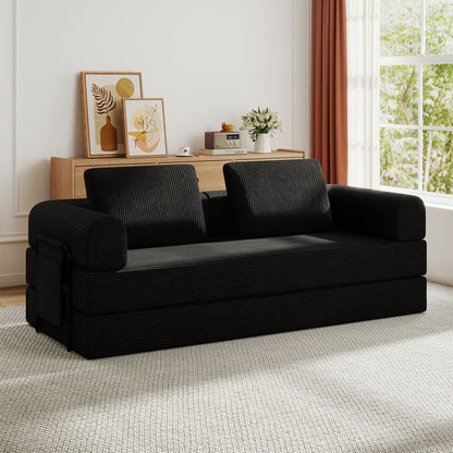 Premium Convertible Sofa And Cylindrical Pillow