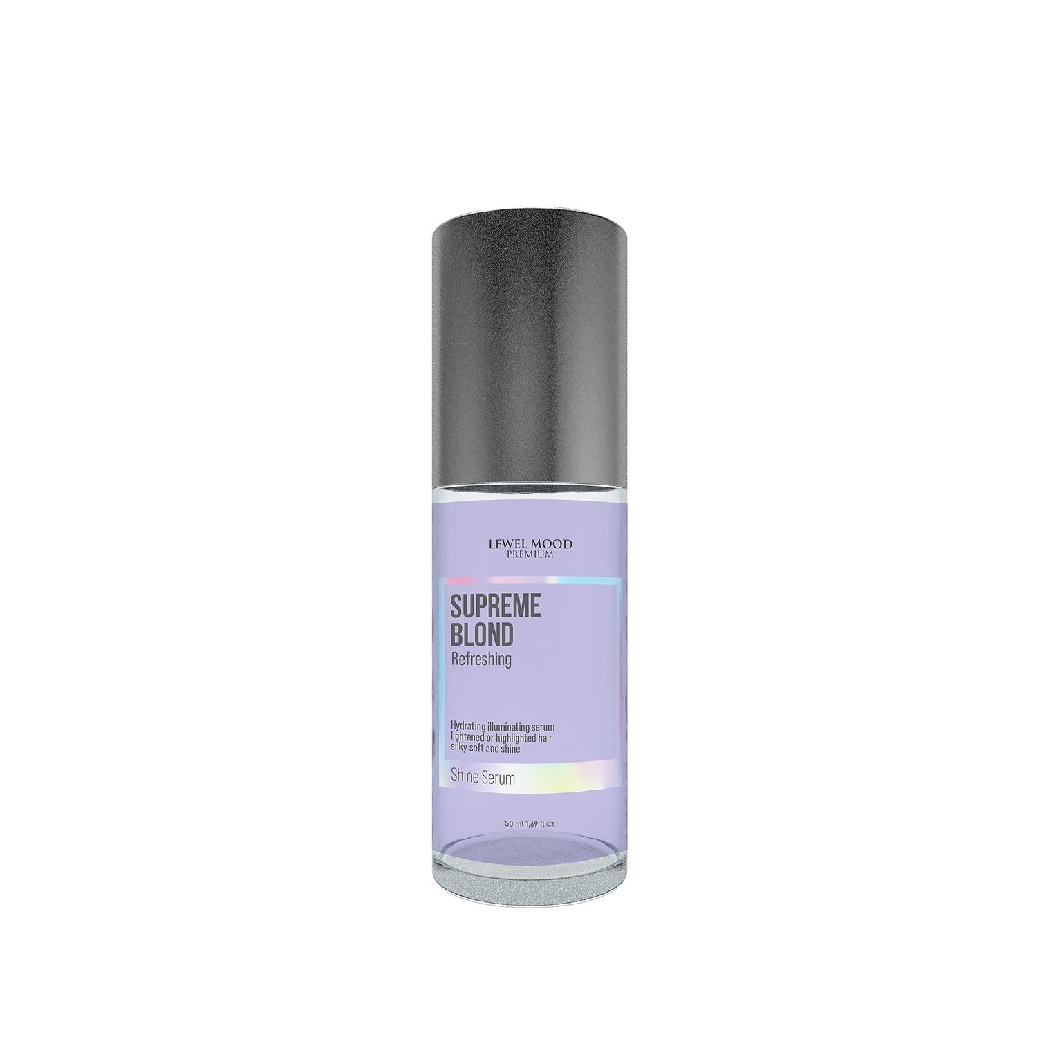 Hair serum bottle Lewel Mood Premium Supreme Blond, lavender label, 50 ml by Beauty Care Bag on Tampa Home & Garden Store
