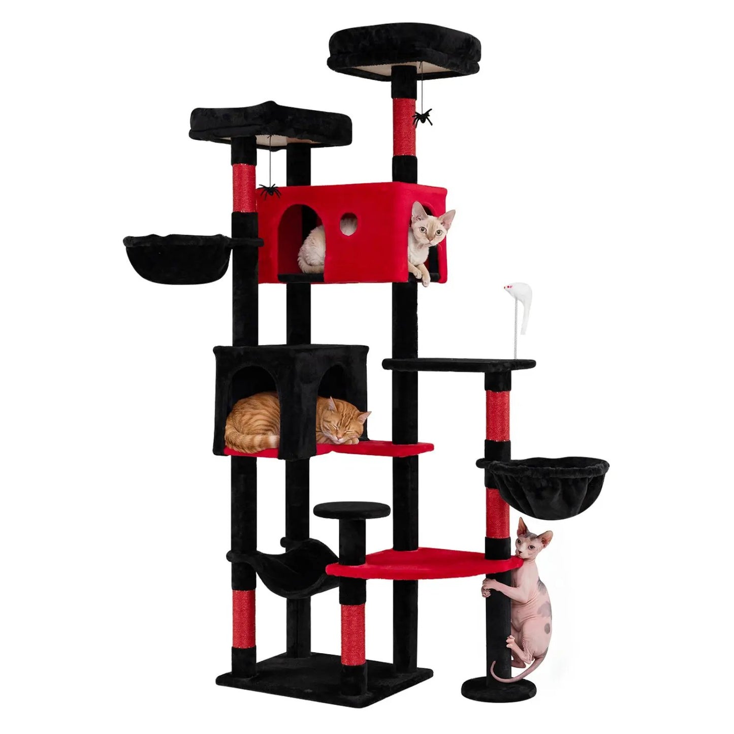 Gothic Cat Tree 75 Inch with Dual Perches
