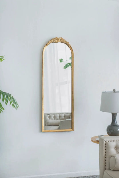 Wood Floor Mirror and Full Body Makeup Mirror