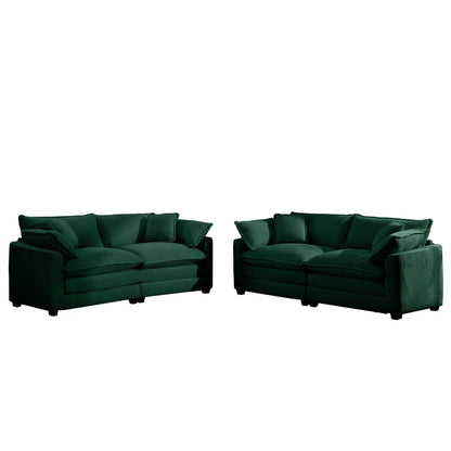 Elegant Sectional Sofa Set with Deep Seats