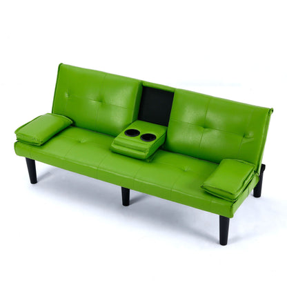 Compact Foldable Sofa Bed and Cup Holder