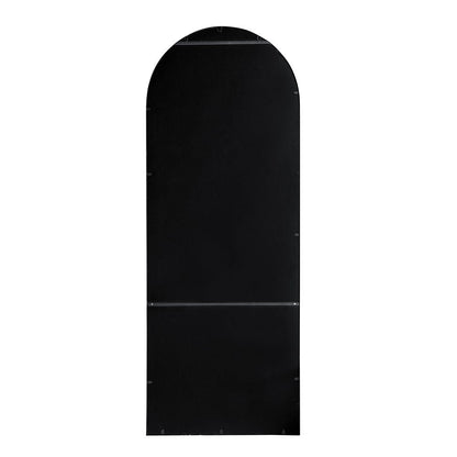 Celine Arch Body Mirror back view in black with slim frame floor mirror by HouseOfZazla on Tampa Home & Garden Store