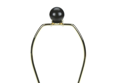 Modern Lighting table lamp cream ceramic finial atop a gold-tone curved frame on Tampa Home & Garden Store