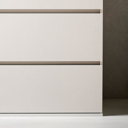 White contemporary wood accent chest with two soft-closing drawers HouseOfZazla on Tampa Home & Garden Store