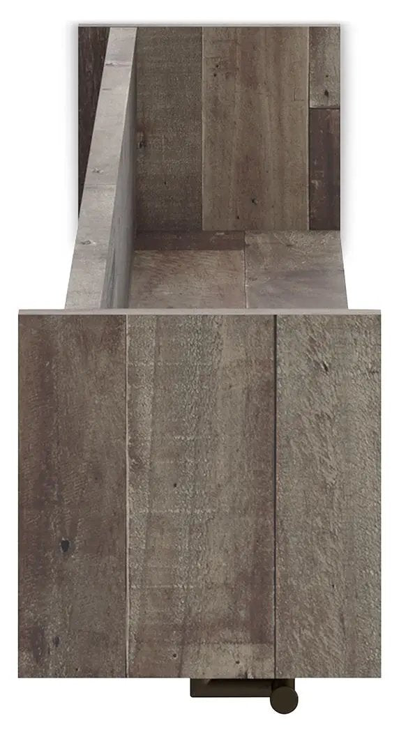 Neilsville wall mounted coat rack rustic weathered wood panels in dark brown finish on Tampa Home & Garden Store