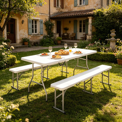Portable Foldable Picnic Table and Chairs Set
