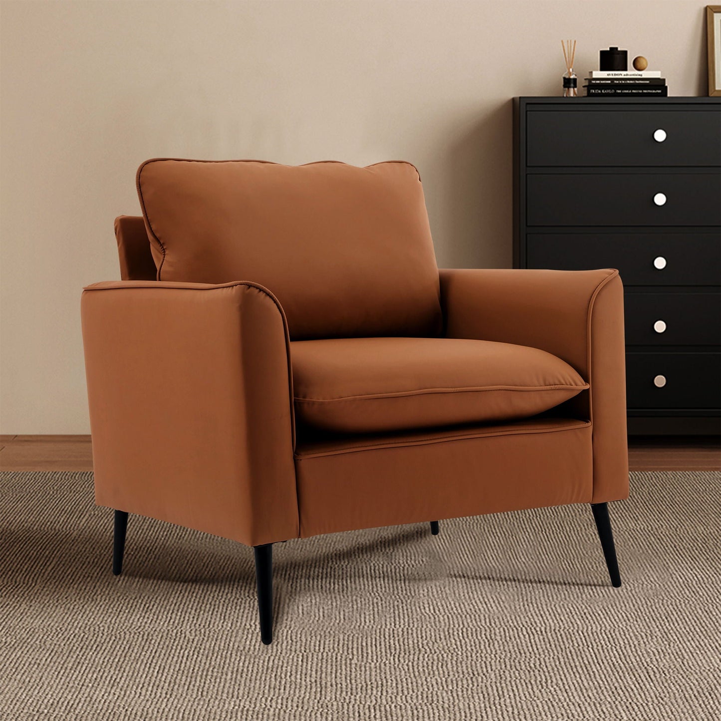 Nordic and Elegant Upholstered Sofa Chair