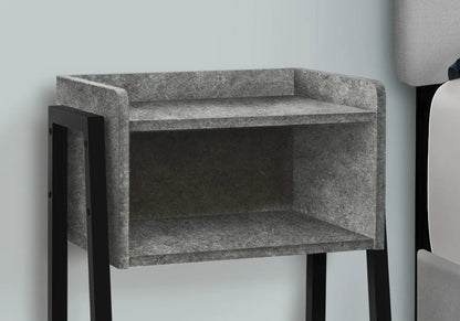 Accent Side Table, Reclaimed Wood Look, 2-Tier