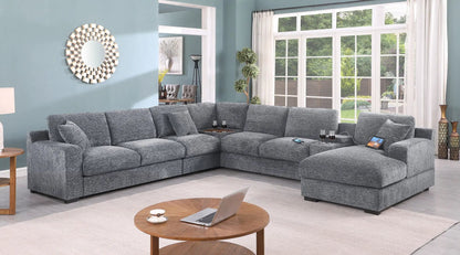 Celine Fabric Corner Sectional Sofa Right Chaise