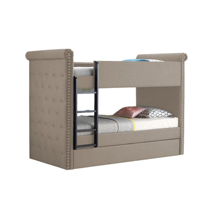 Romana Fabric Bed Frame And Tufted Headboard