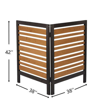 Premium Solid Wood Ac Screen for a Private Patio
