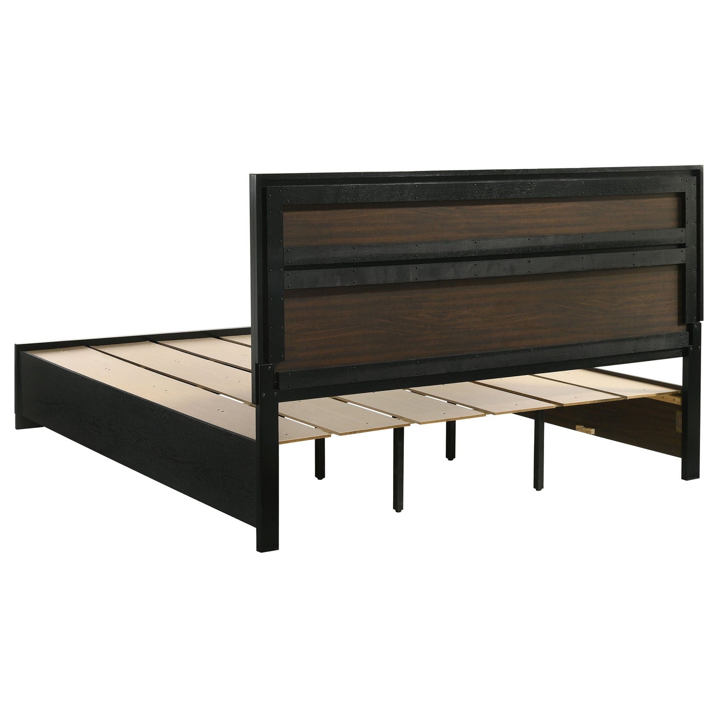 Annie Upholstered Panel Bed and Glitter Stripe