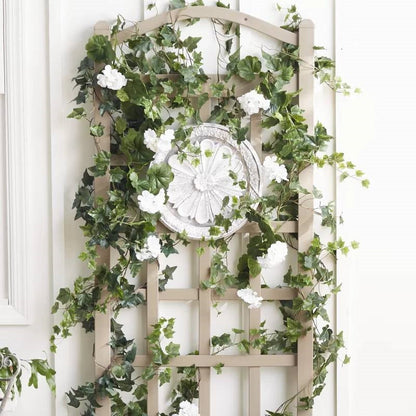 76-inch Tall Mocha Tan Brown Vinyl Garden Trellis - Tampa Home & Garden Store