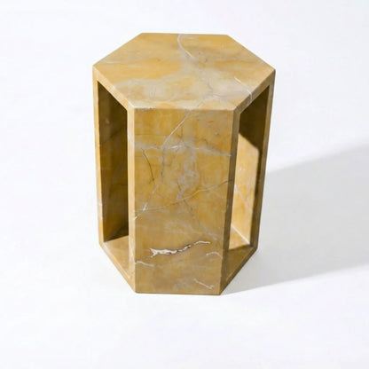 Hexagon Side Table in Modern Minimalist Style