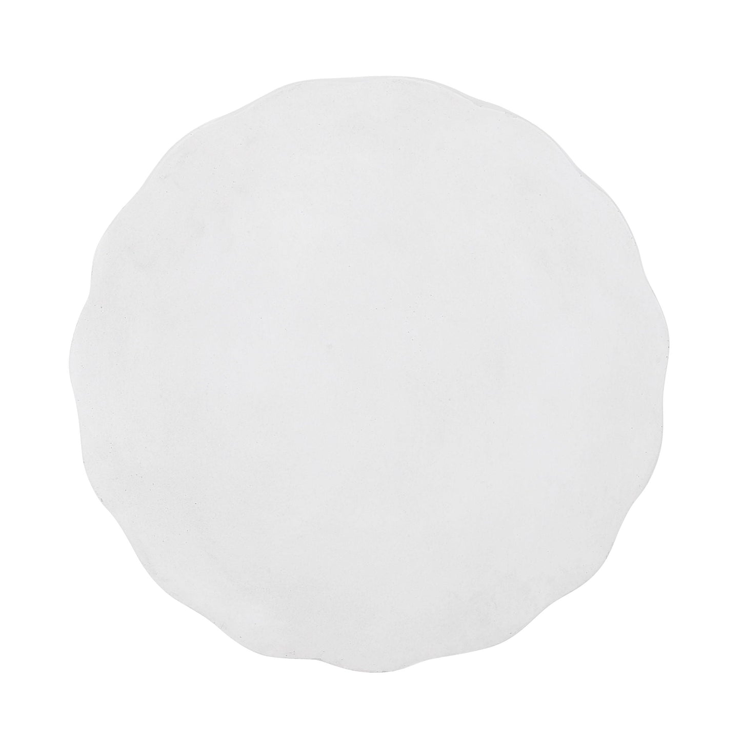 Outdoor Lightweight Concrete Side Table antique white by HouseOfZazla on Tampa Home & Garden Store