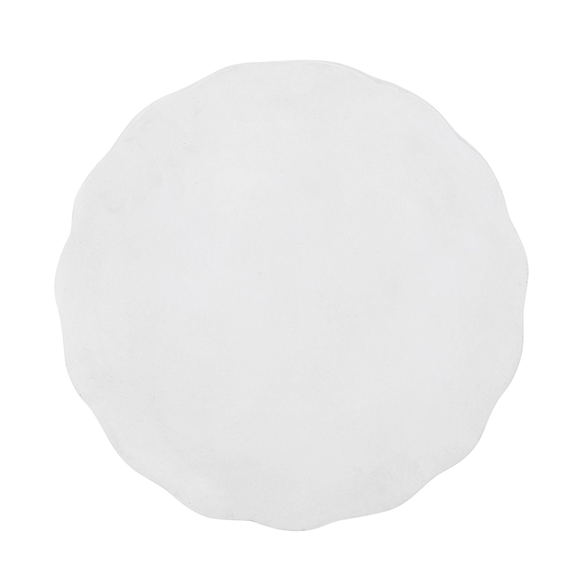 Outdoor Lightweight Concrete Side Table antique white by HouseOfZazla on Tampa Home & Garden Store
