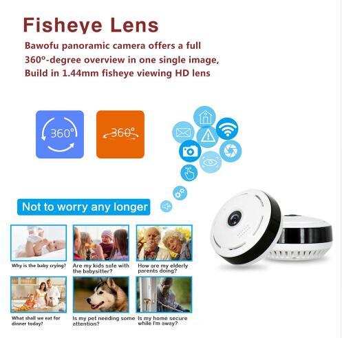 Cobell 960P Wifi IP Camera white fisheye CCTV 360° panoramic lens Sell My Stuff on Tampa Home & Garden Store