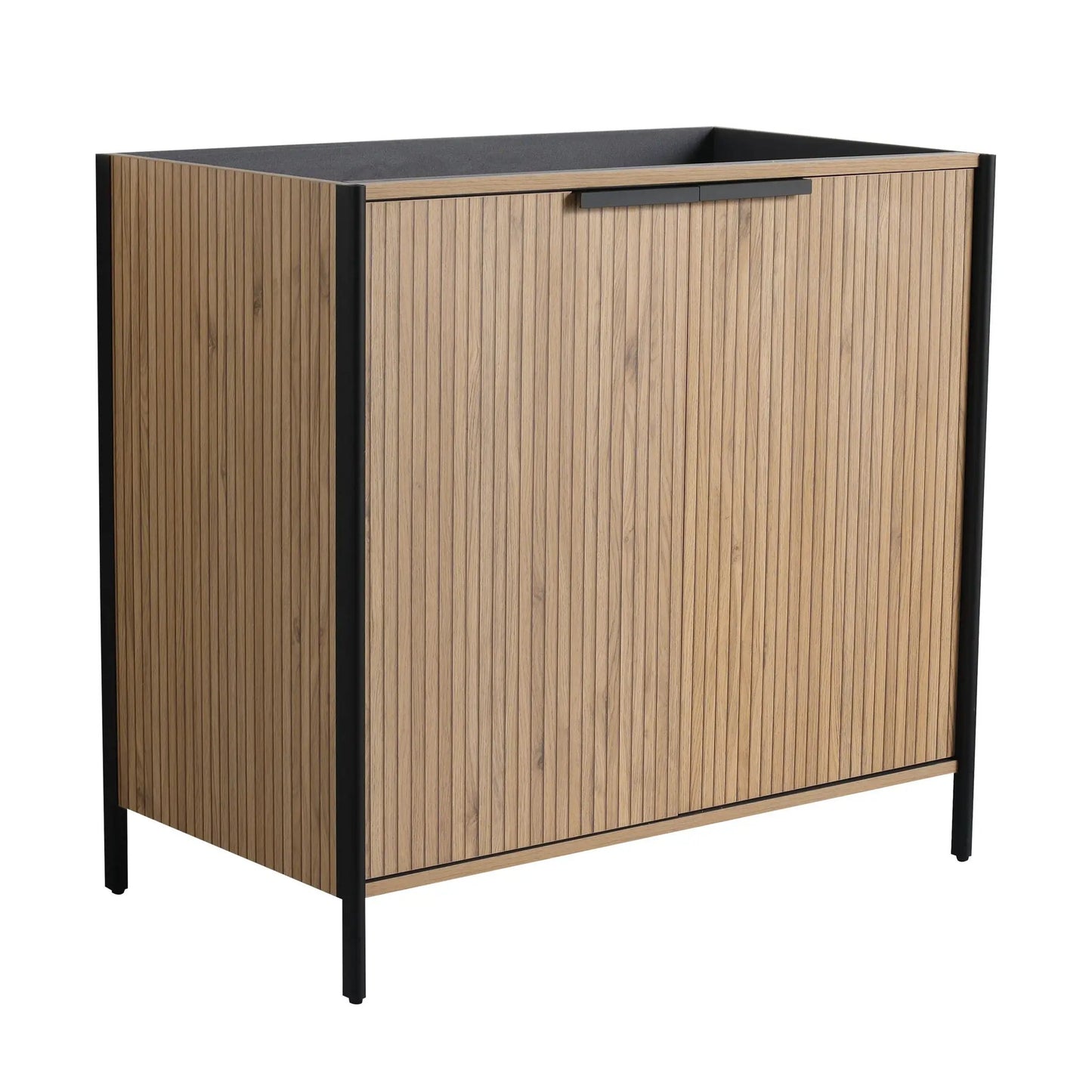 Contemporary Vanity with Adjustable Shelves