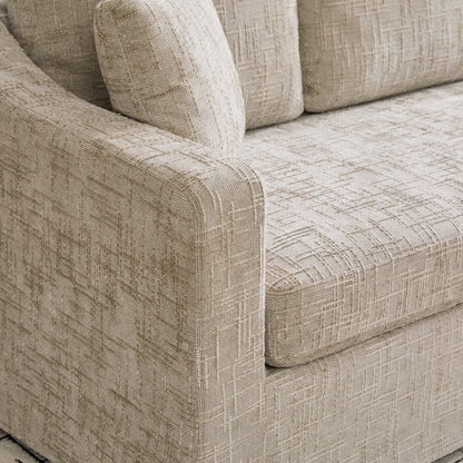 Sofa 83.86in Wide Modern Casual Wheat fabric by HouseOfZazla on Tampa Home & Garden Store