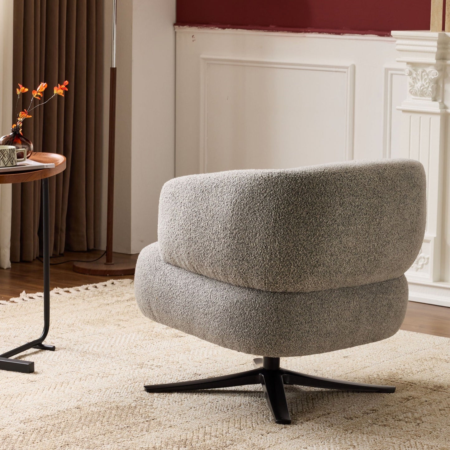 Cozy Cuddle Swivel Chair and Breathable Fabric