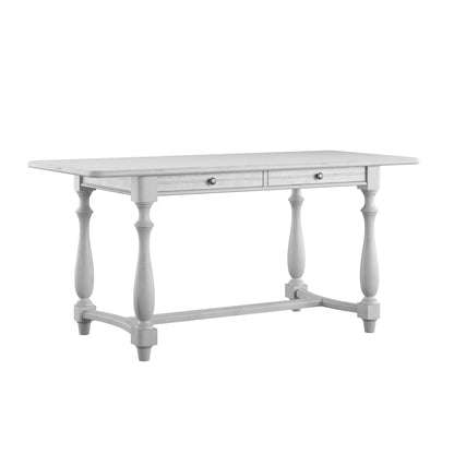Gray gathering-height bar table with surface and two drawers by HouseOfZazla on Tampa Home & Garden Store