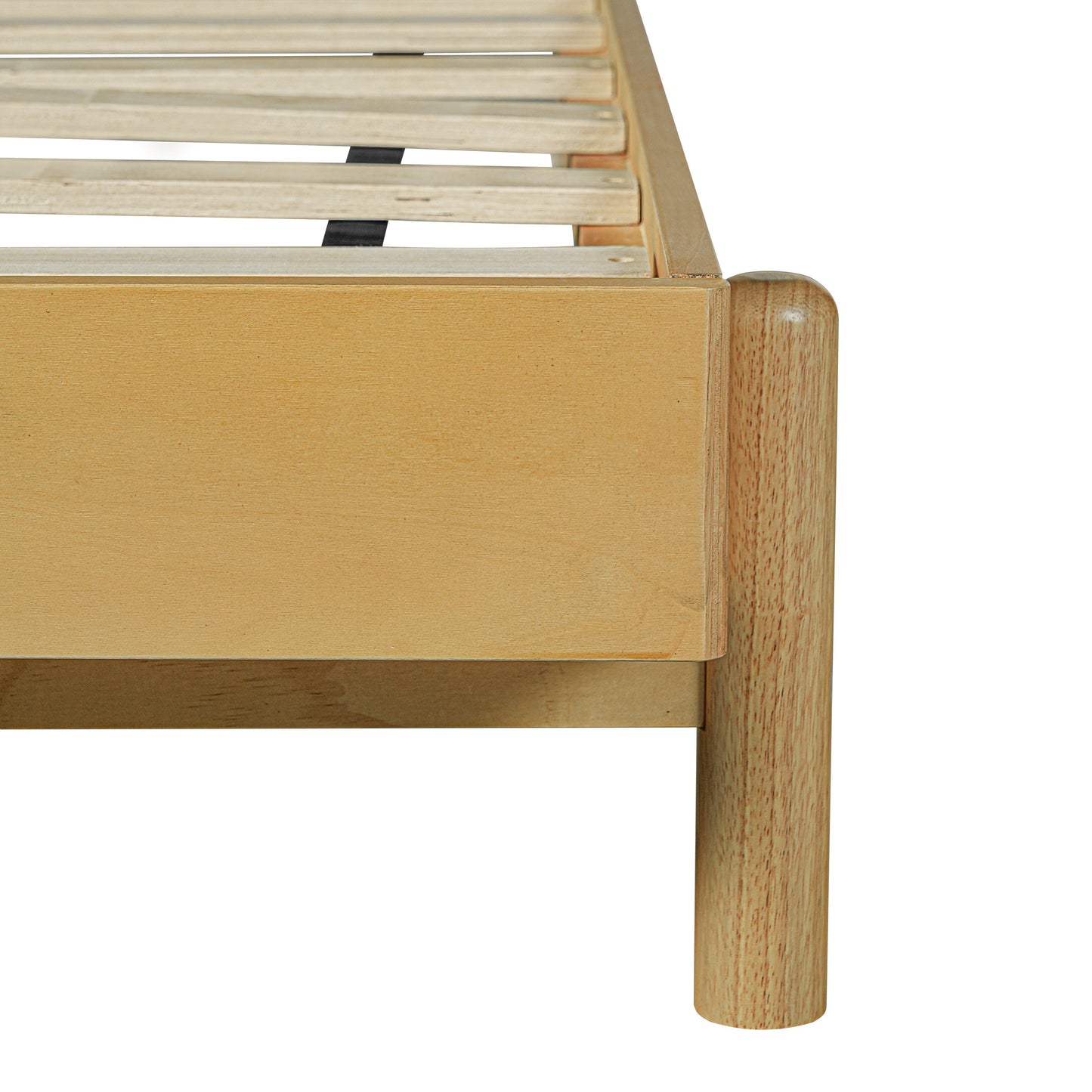 Queen Size Rubber Wood Bed Frame and Headboard