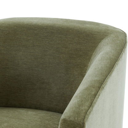 Skirted swivel chair dark green textured fabric by HouseOfZazla on Tampa Home & Garden Store
