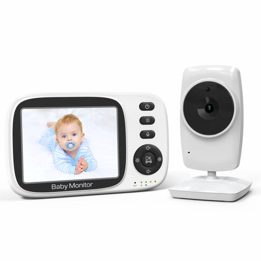 Vigilabebés inalámbrico 2.4G con LCD de 3.2 pulgadas, audio bidireccional, visión nocturna, cámara de seguridad para niñera