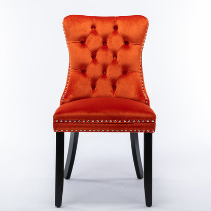 Nikki High End Tufted Dining Chair Set of Two