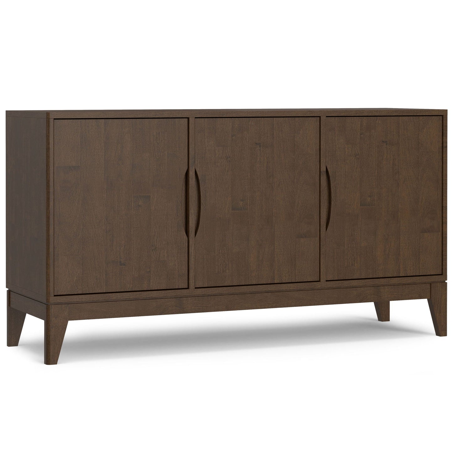 Harper 3-door sideboard in walnut brown with tapered legs by HouseOfZazla on Tampa Home & Garden Store