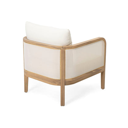 Durable Acacia Wood and Outdoor Patio Club Chair